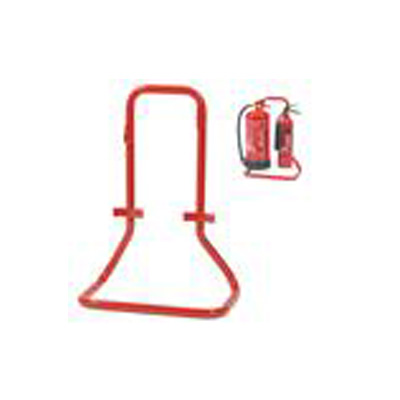midland fire - fire extinguisher double stand red metal